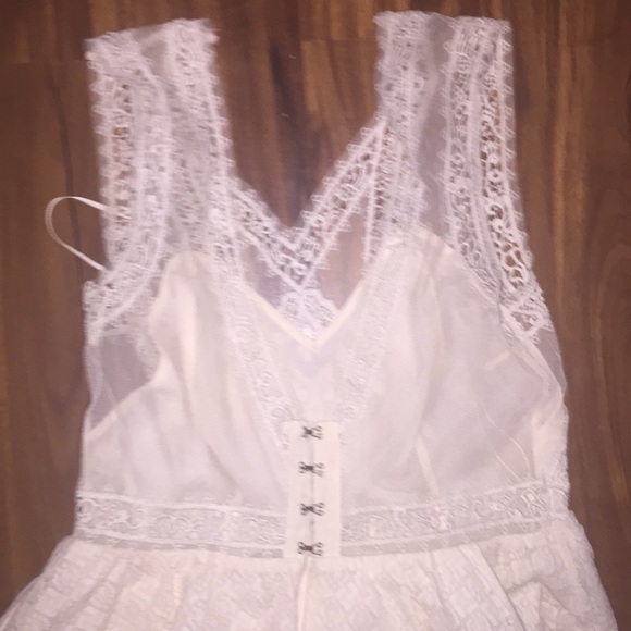 Antique ivory FREE PEOPLE lace dress - Picture 3 of 5